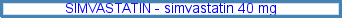 Simvastatin drug